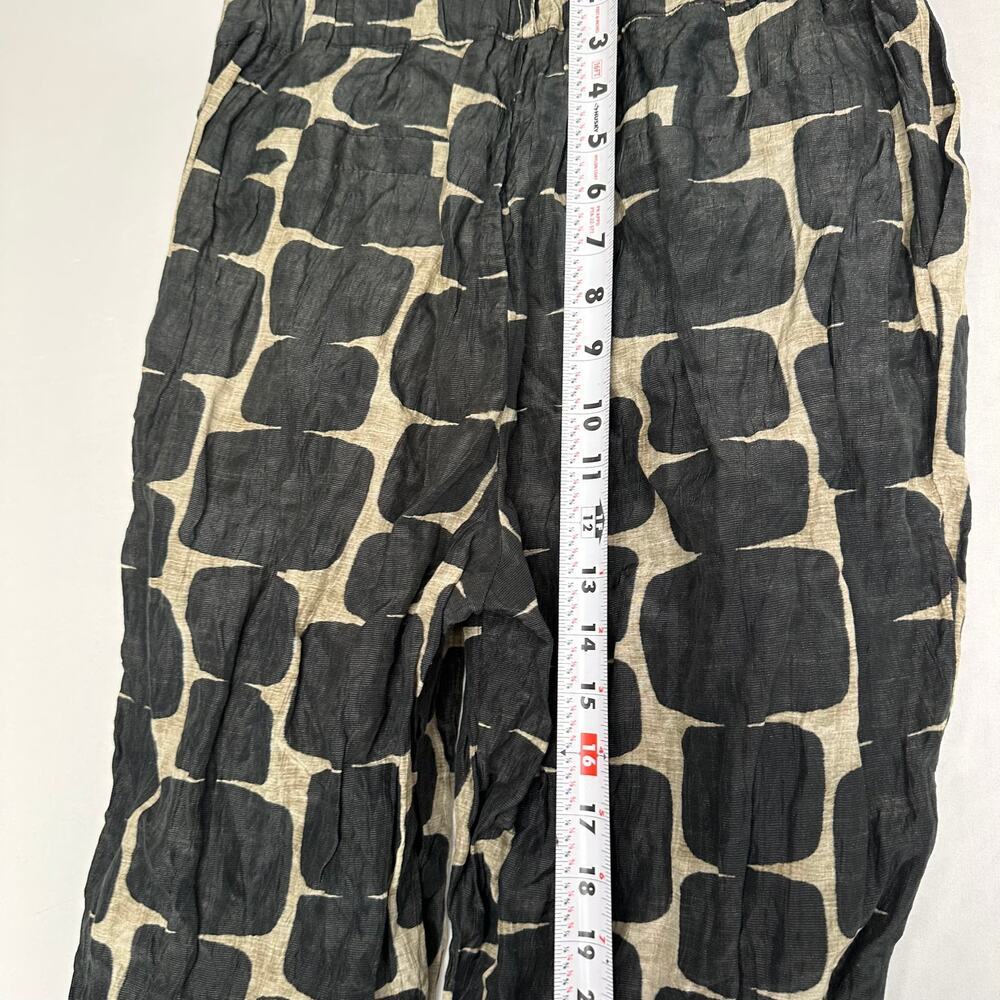 NWT Souvenir Silk Cotton Small Pantalone Sabbia/Nero Tan Black Dress Pant Small - Picture 9 of 16